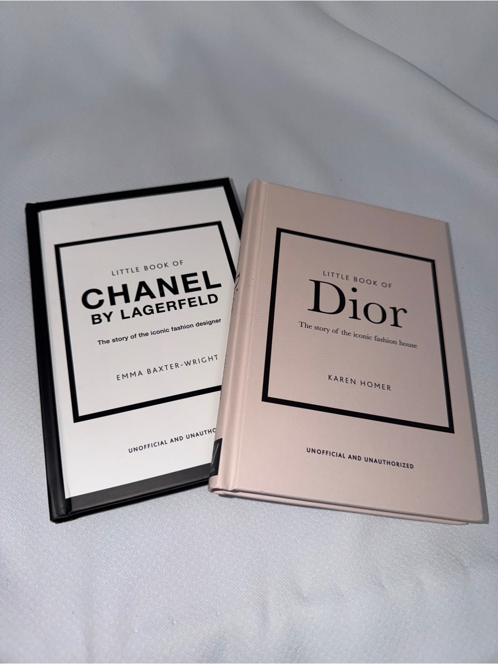 Dior Hardcover Fashion Book Duo in Pink and Black